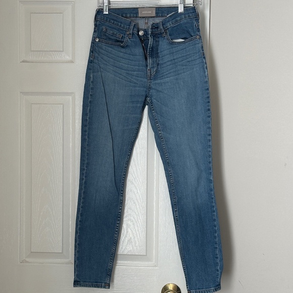 Everlane Denim - Everlane Medium Wash High Rise Jeans Straight Leg Size 28 Regular